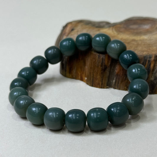Dark Green Bodhi Beaded Bracelet
