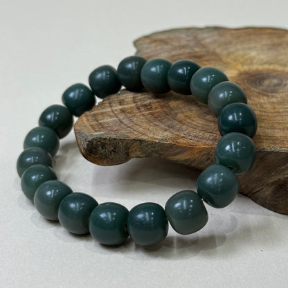 Dark Green Bodhi Beaded Bracelet