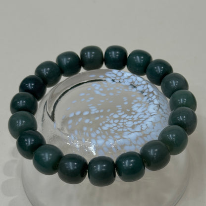 Dark Green Bodhi Beaded Bracelet