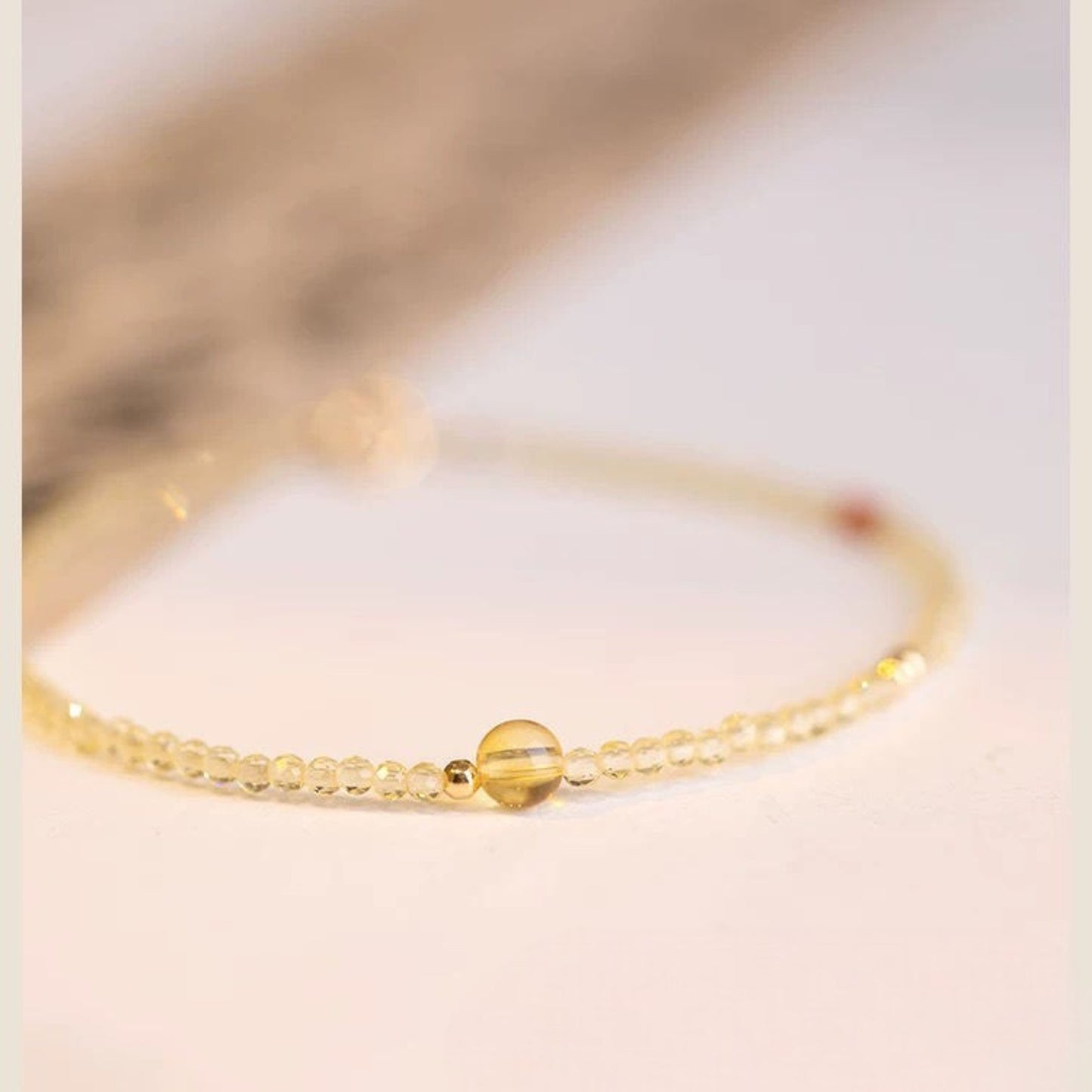Delicate Citrine Wealth Bracelet
