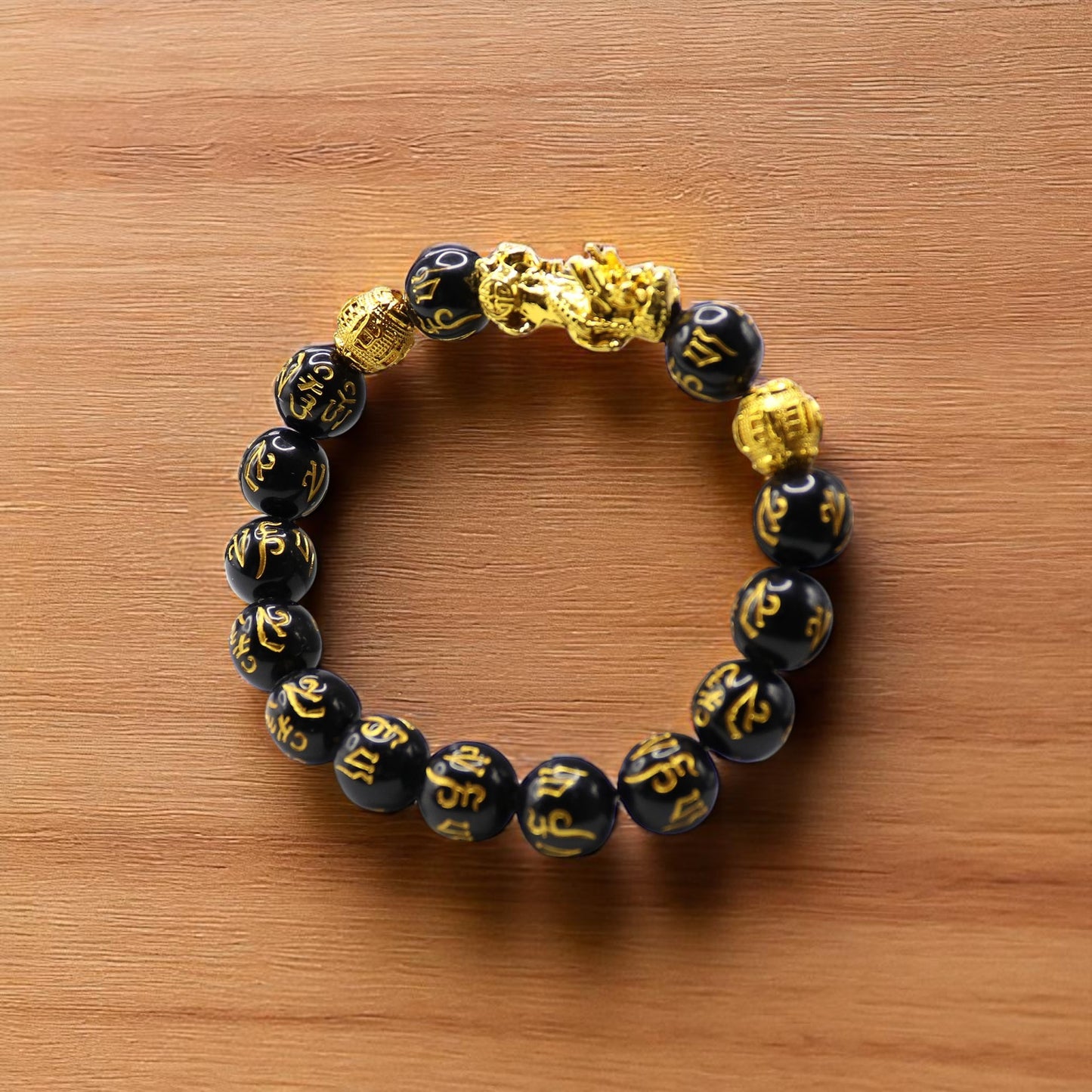Feng_Shui_Pixiu_Black_Obsidian_wood