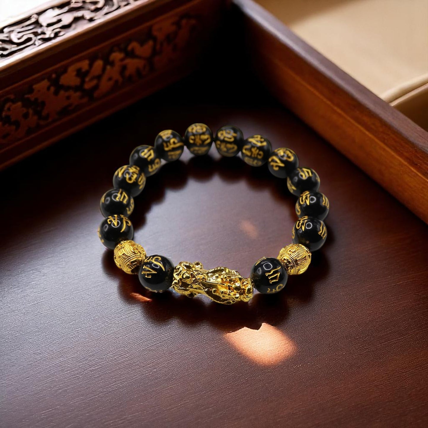 Feng_Shui_Pixiu_Black_Obsidian_wood1