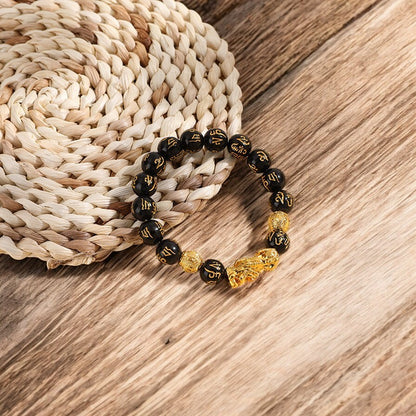 Feng_Shui_Pixiu_Black_Obsidian_wooden