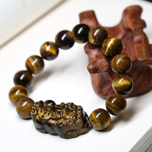 Guardian Pixiu Tiger Eye Bracelet