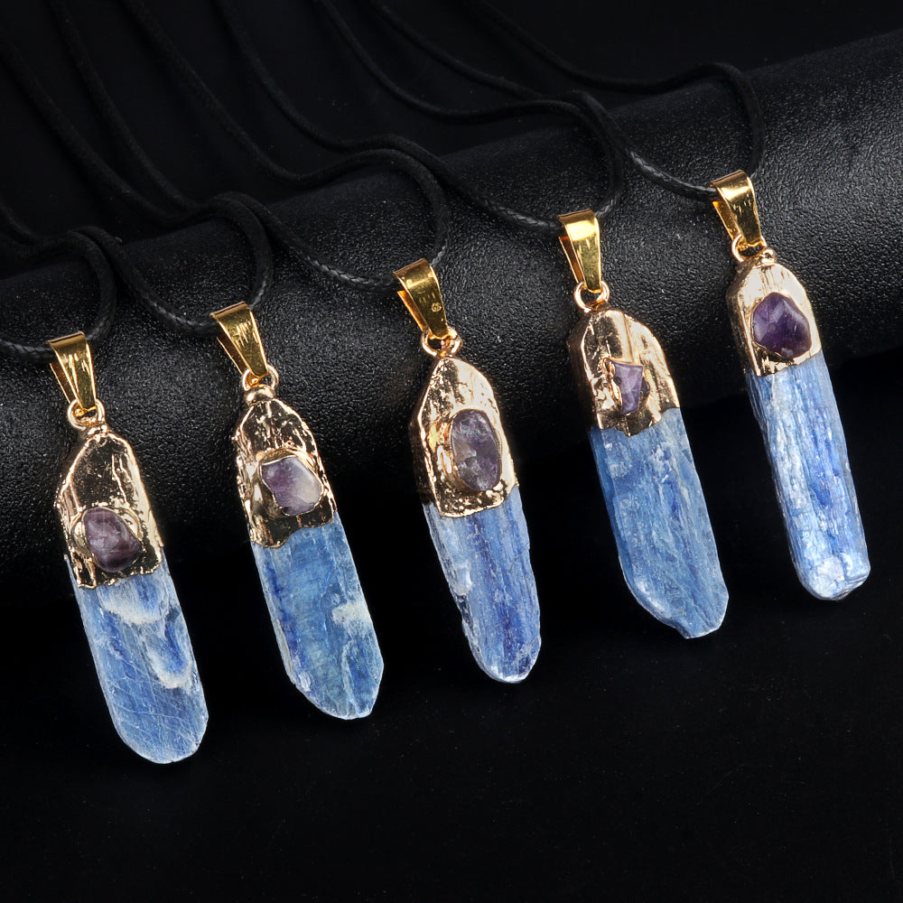 Kyanite Crystal Pendant Necklace