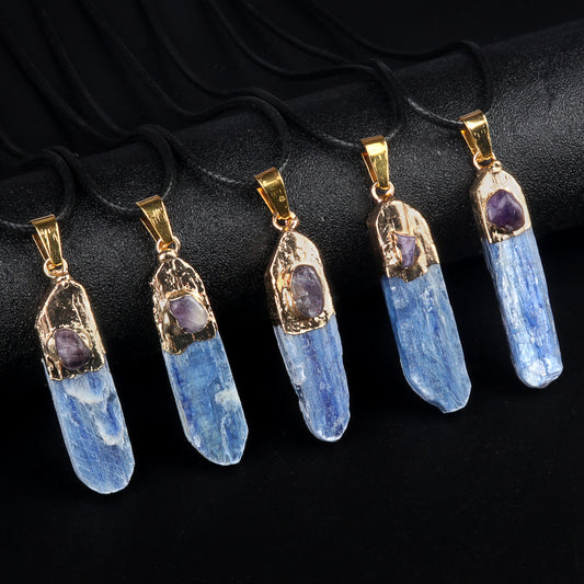 Kyanite Crystal Pendant Necklace