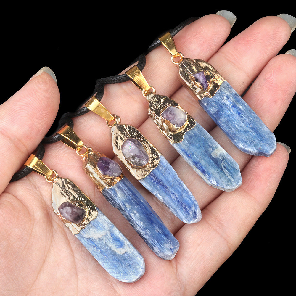 Kyanite Crystal Pendant Necklace
