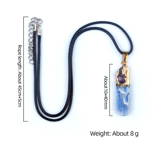Kyanite Crystal Pendant Necklace