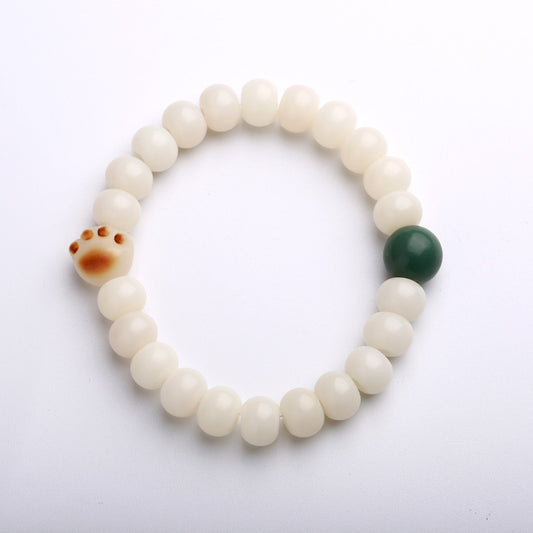 Lucky Paw Bodhi Bead Protection Bracelet