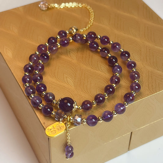 Natural Amethyst Bracelet Necklace