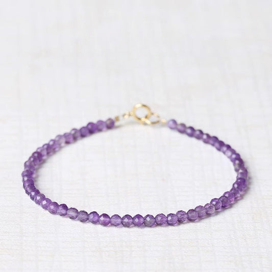 Natural Amethyst Braided Bracelet