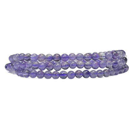 Natural Amethyst Triple Wrap Bracelet