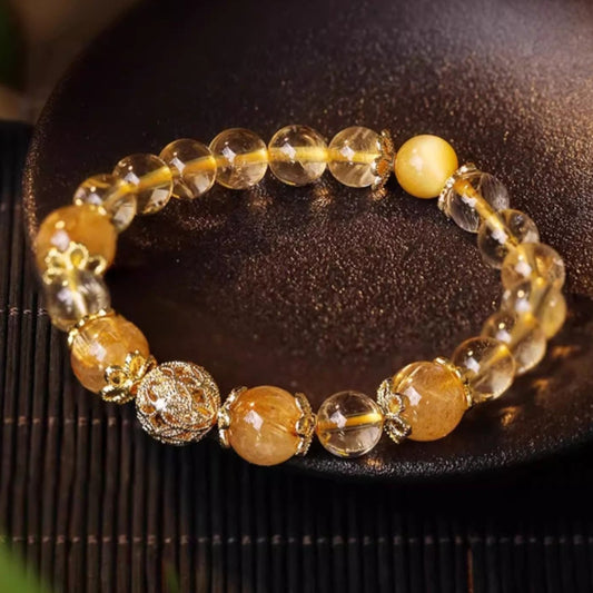 Natural Citrine Fortune Bracelet