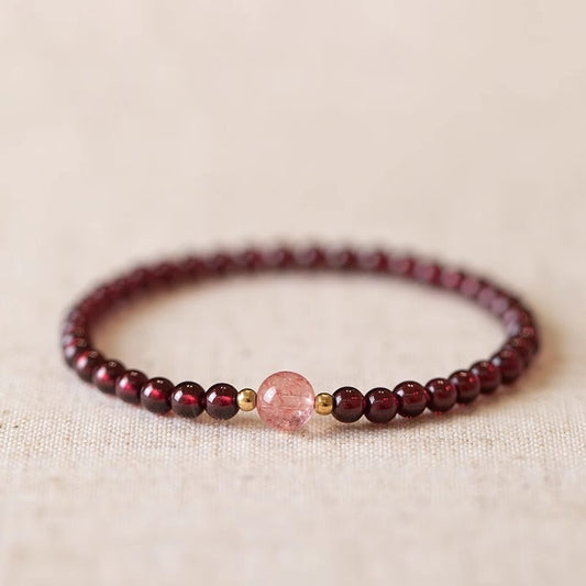 Natural Garnet Luck Healing Bracelet