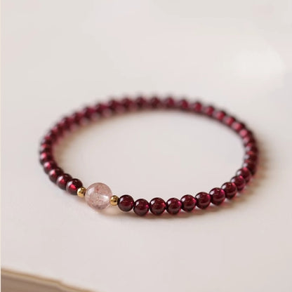 Natural Garnet Luck Healing Bracelet