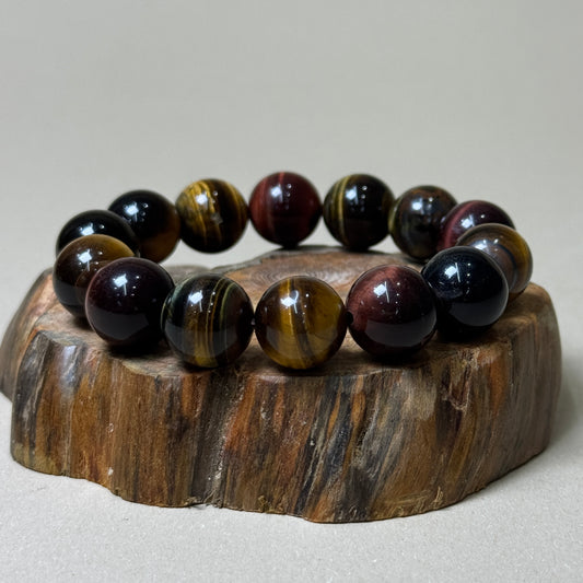 Natural Multi-Color Tiger’s Eye Bracelet