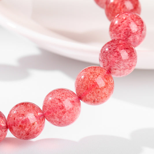 Natural Strawberry Quartz Love Bracelet