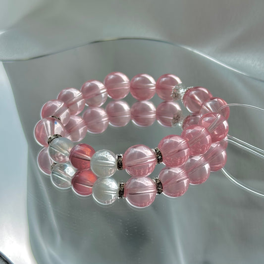 Rosenquarz-Amethyst-Armband