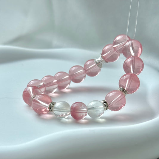 Rosenquarz-Amethyst-Armband