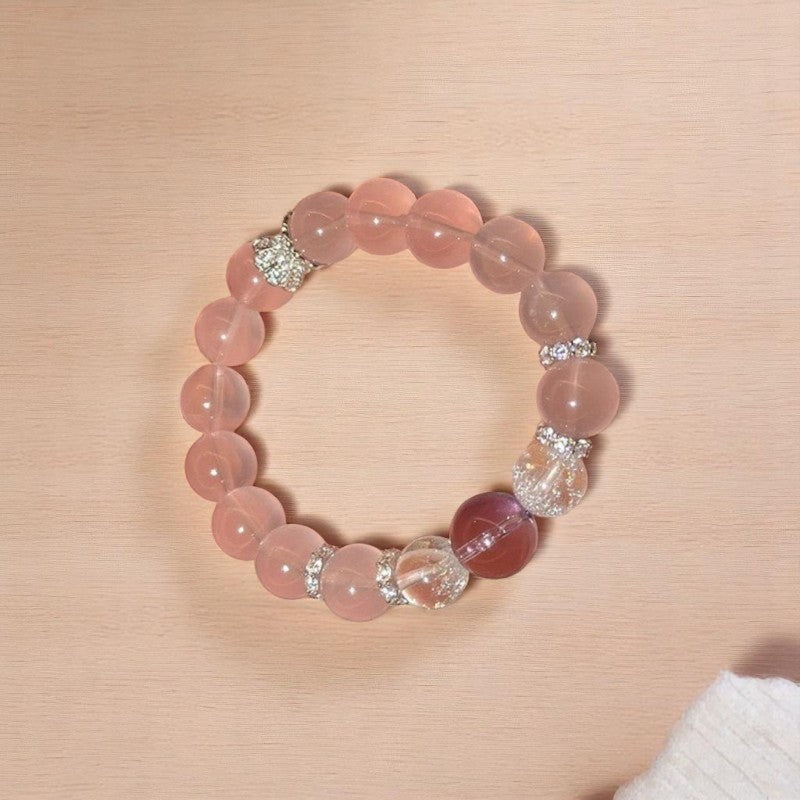 Rose Quartz Amethyst Self Care Balance Bracelet3