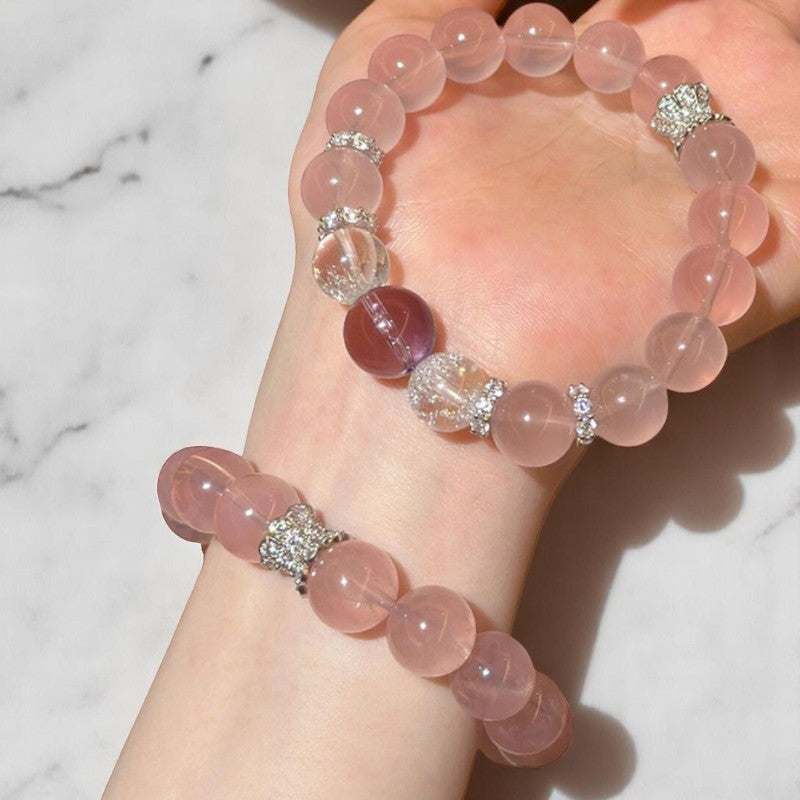 Rose Quartz Amethyst Self Care Balance Bracelet5