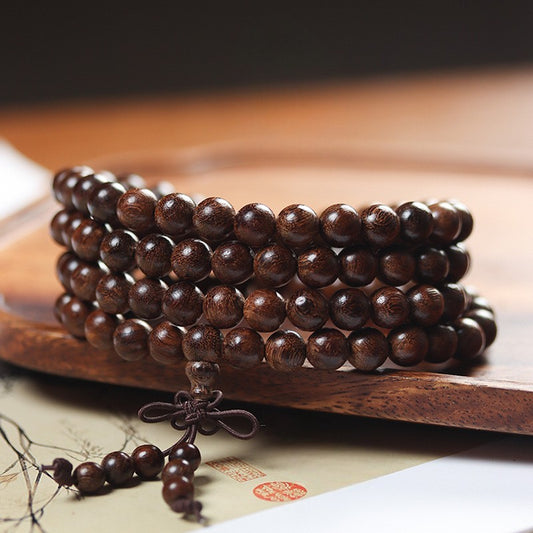 Sandalwood 108 Beads Mala Bracelet