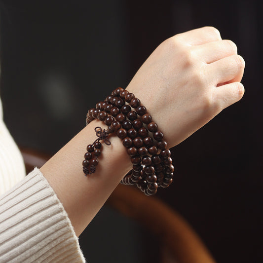 Sandalwood 108 Beads Mala Bracelet