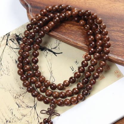 Sandalwood 108 Beads Mala Bracelet