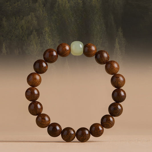 Sandalwood and Jade Bead Prayer Bead