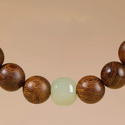 Sandalwood and Jade Bead Prayer Bead