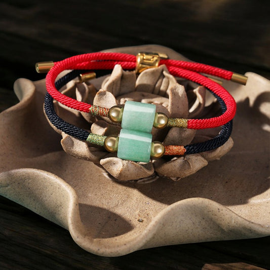 Tibetan Aventurine Beaded String Bracelet 4