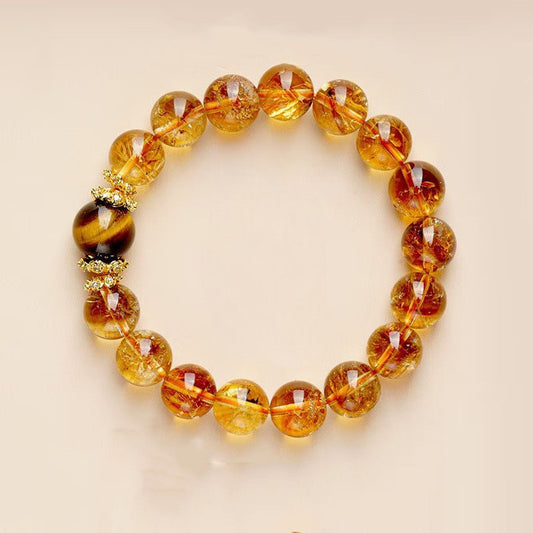 Tiger Eye Citrine Wealth Bracelet