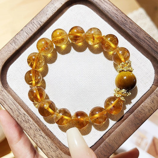 Tiger Eye Citrine Wealth Bracelet