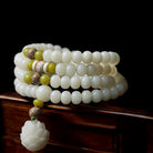White Jade Bodhi Lotus Mala Beads Necklace Bracelet Box2